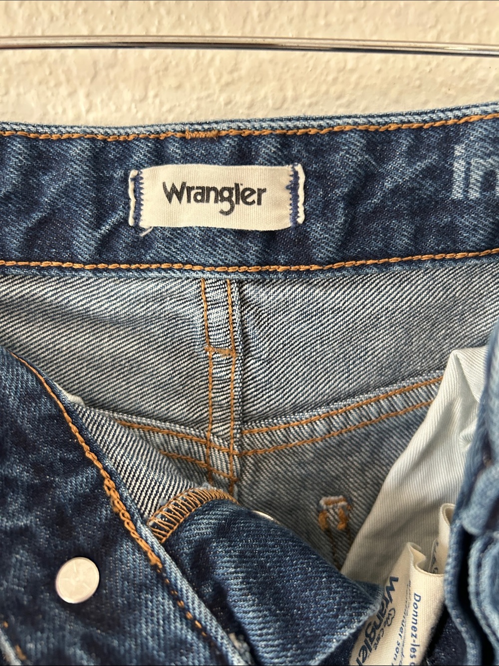 Wrangler Dark Blue High-Rise Flare Jeans - Picture 2 of 7